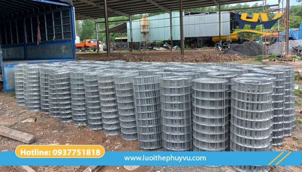 Gía lưới thép mạ kẽm ô vuông 